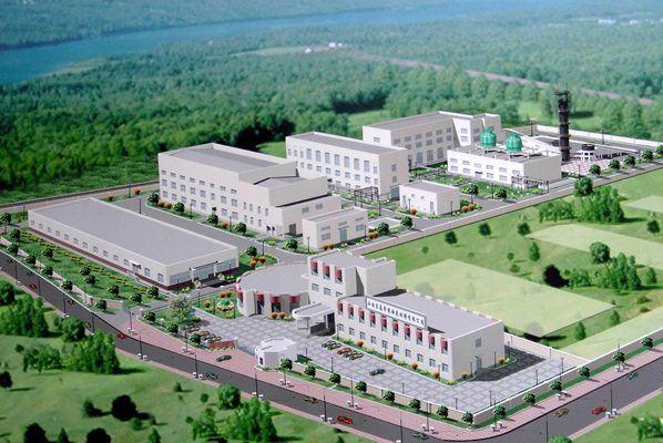  山西蘭花華明納米材料公司年產(chǎn)1.5萬噸納米碳酸鈣項(xiàng)目鳥瞰圖