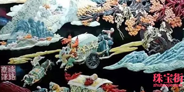 用料30噸玉石，雕成重達(dá)10噸的絲綢之路PK清明上河圖