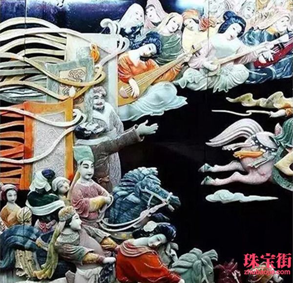 用料30噸玉石，雕成重達(dá)10噸的絲綢之路PK清明上河圖