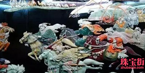 用料30噸玉石，雕成重達(dá)10噸的絲綢之路PK清明上河圖