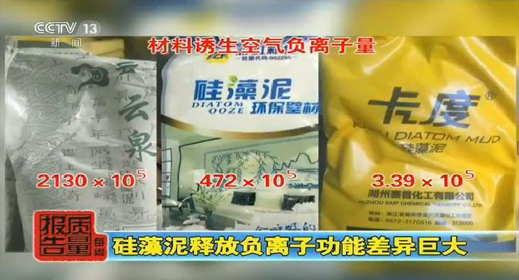 中央電視臺每周質(zhì)量報(bào)告：硅藻泥性能調(diào)查