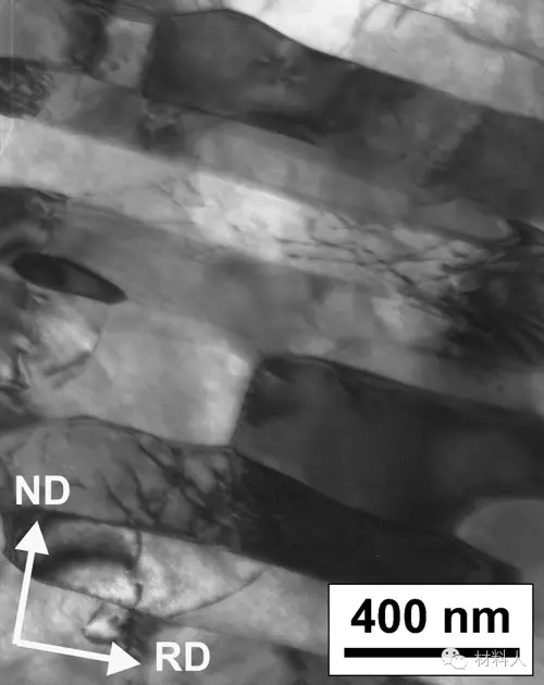軋制純鋁不同取向的晶粒內(nèi)部微觀結(jié)構(gòu)并不一樣