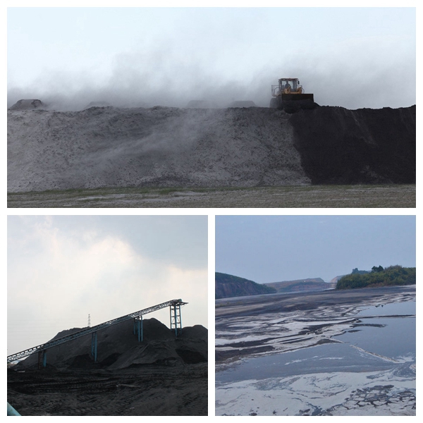 南昌揚(yáng)子洲碼頭粉煤灰飄蕩 周圍市民紛紛“逃離”