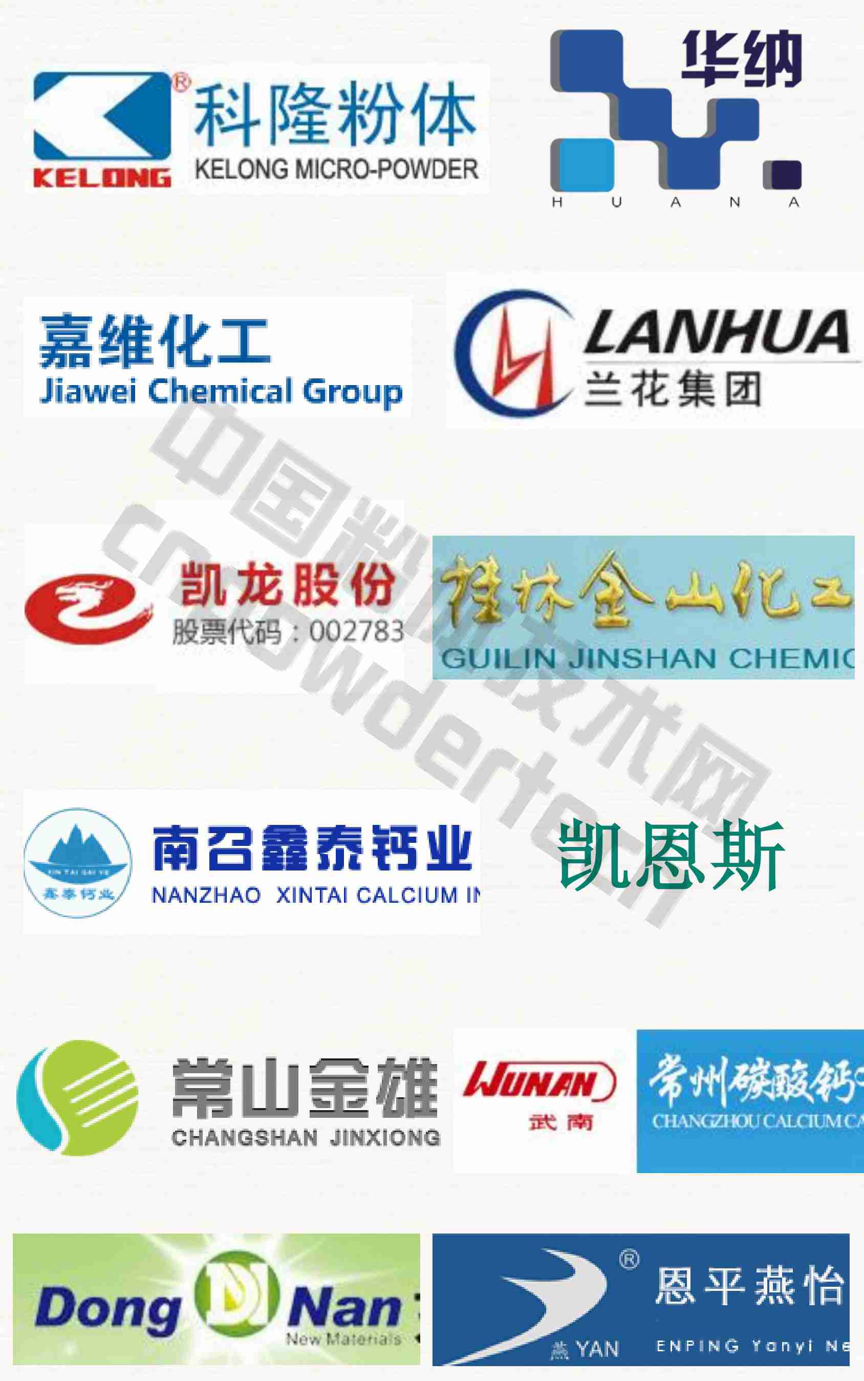 碳酸鈣主要企業(yè)