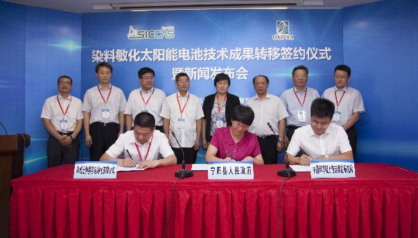 染料敏化太陽(yáng)能電池實(shí)現(xiàn)成套技術(shù)整體轉(zhuǎn)讓，技術(shù)轉(zhuǎn)讓費(fèi)達(dá)1億元