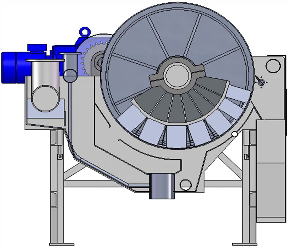 半逆流型磁選機(jī)結(jié)構(gòu)