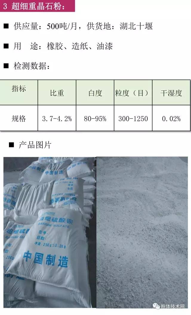 超細(xì)重晶石