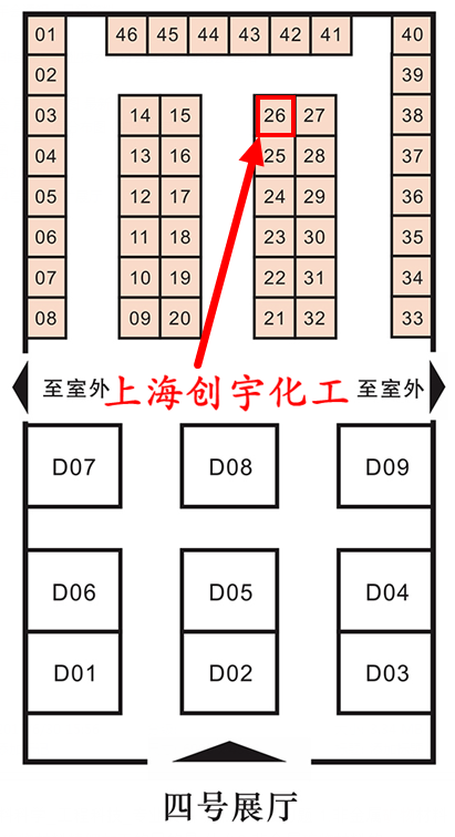 上海創(chuàng)宇化工有限公司展會位置