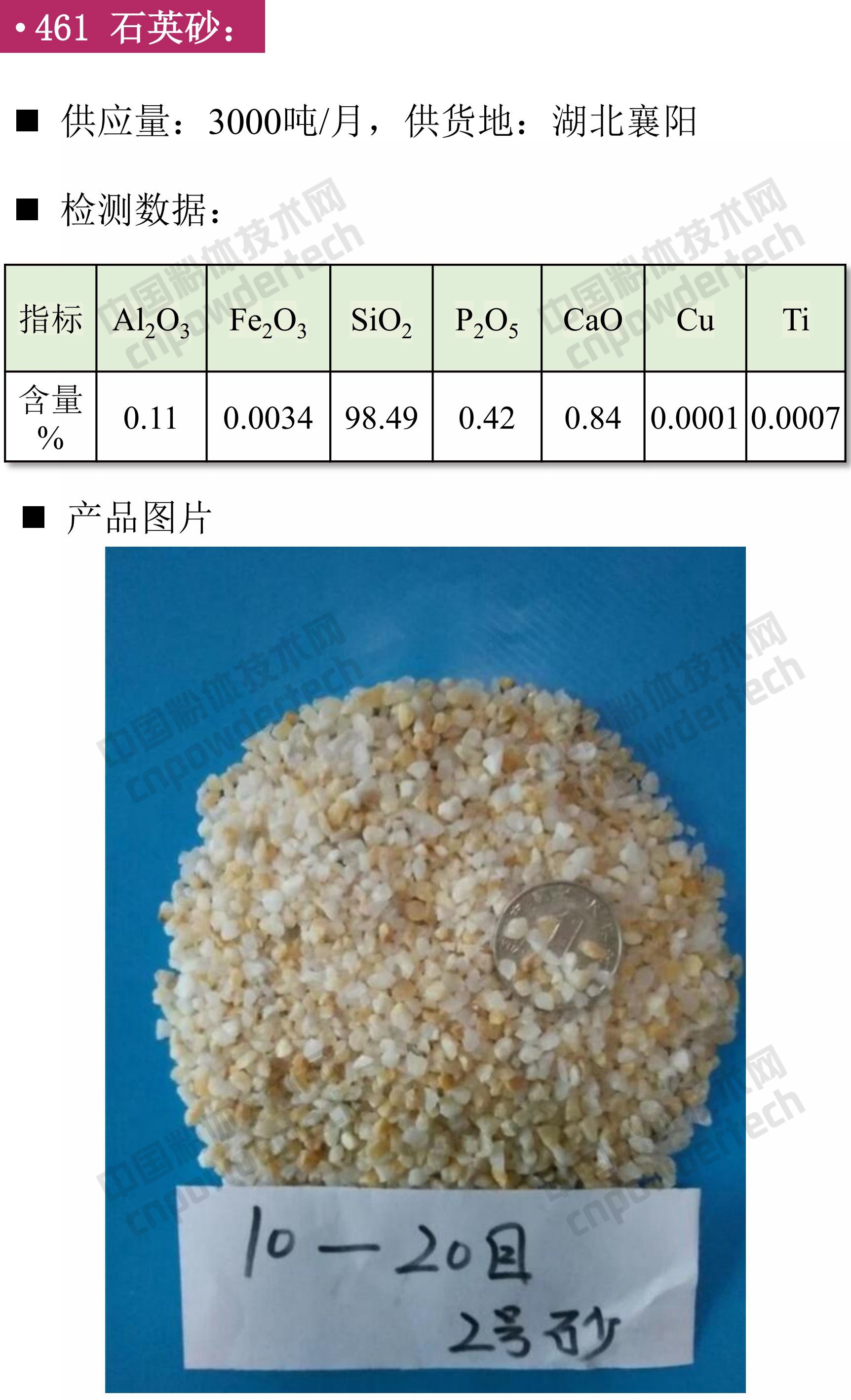 石英、高純石英砂、硅微粉