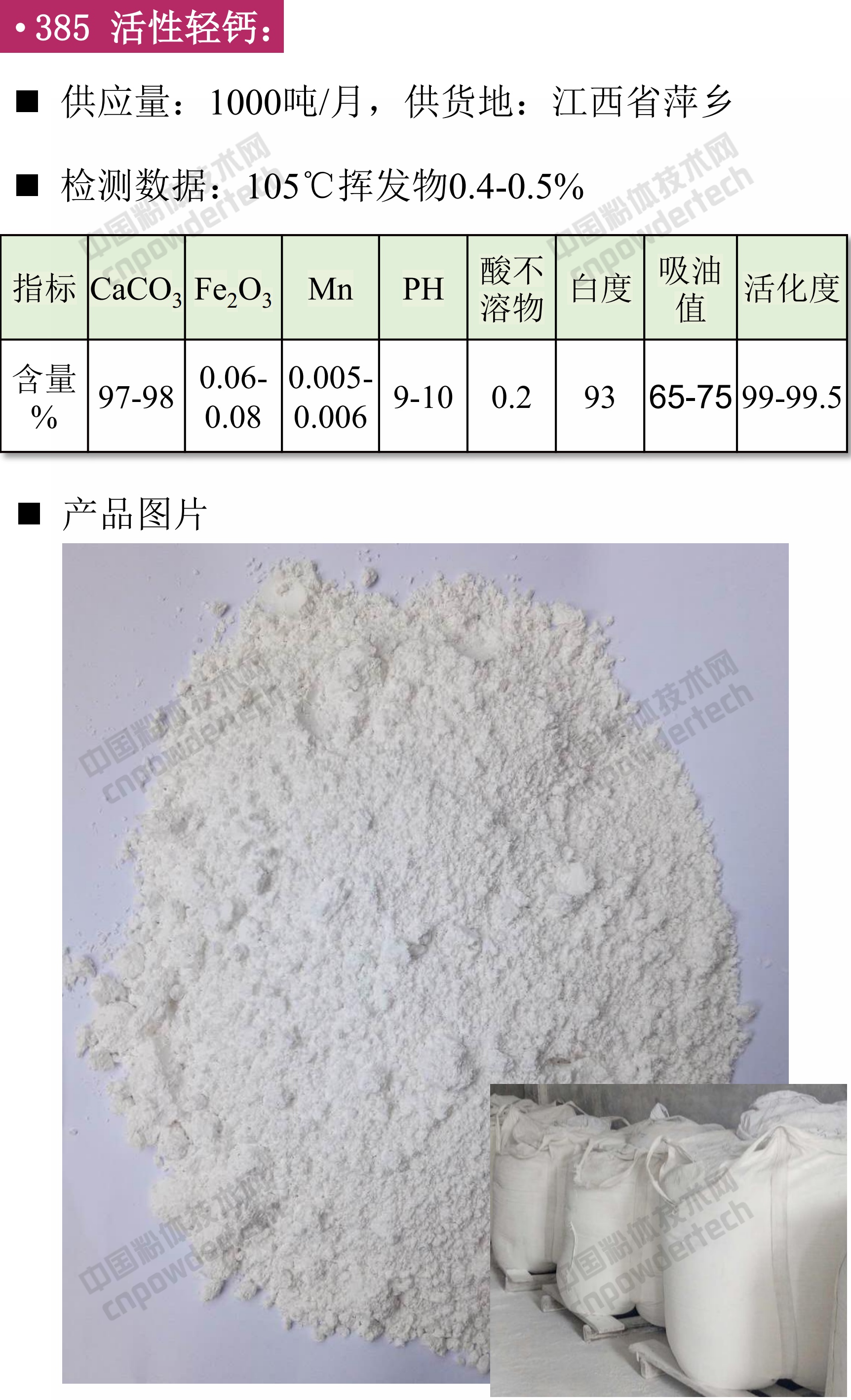 第42期最新方解石、重鈣、輕鈣、納米鈣、活性鈣供應(yīng)匯！