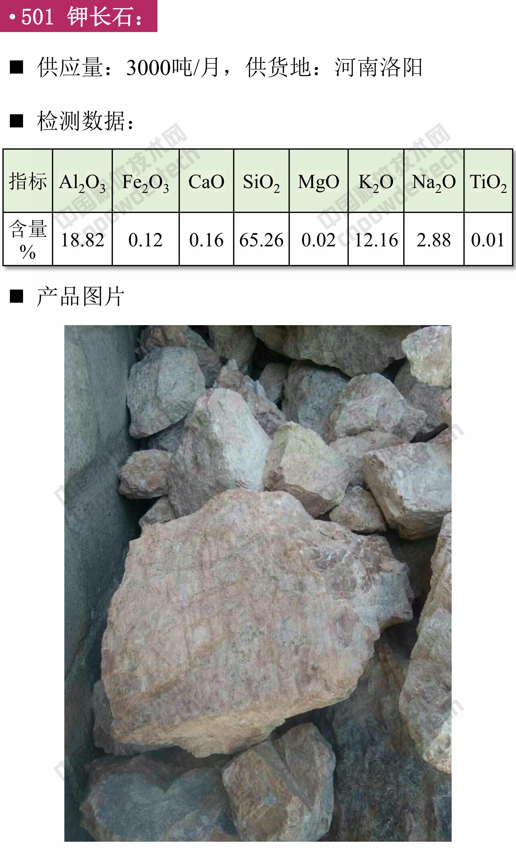 【找現(xiàn)貨】第43期最新鉀長(zhǎng)石、鈉長(zhǎng)石供應(yīng)匯！
