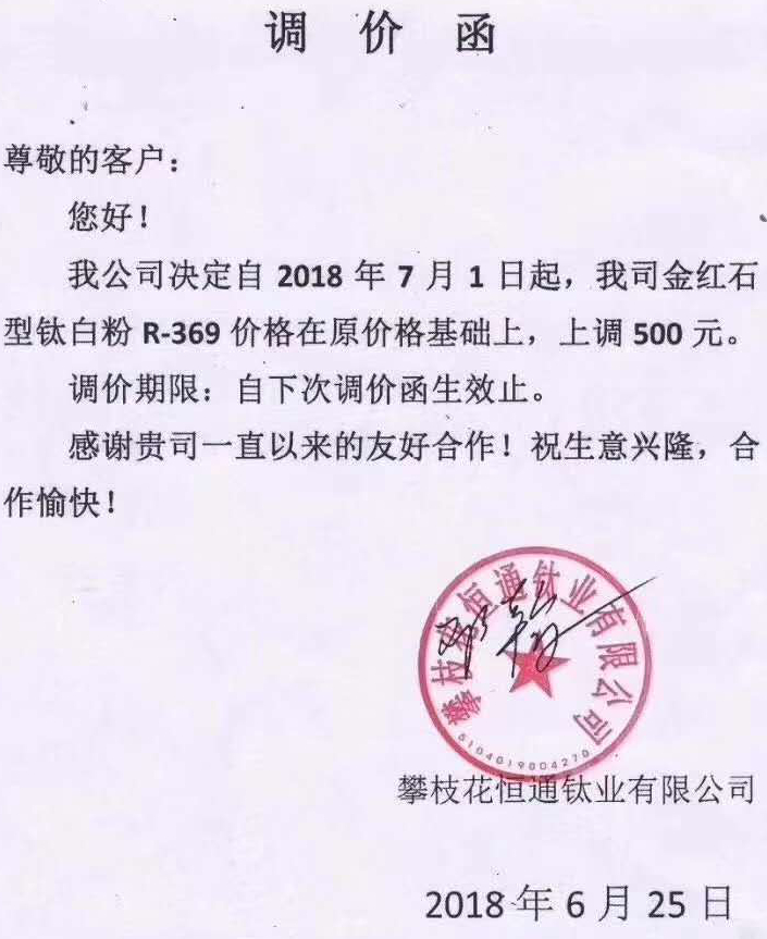 鈦白粉龍頭領(lǐng)漲，中小企業(yè)轉(zhuǎn)型升級(jí)迫在眉睫！