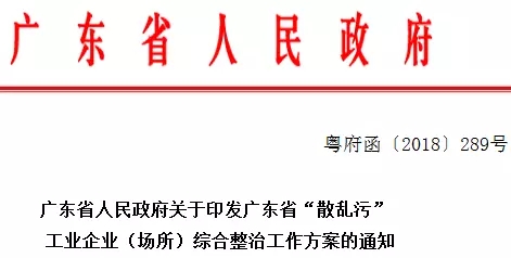 廣東 散亂污 工業(yè) 整治