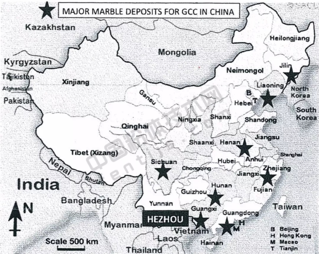 亞洲 重鈣資源 分布
