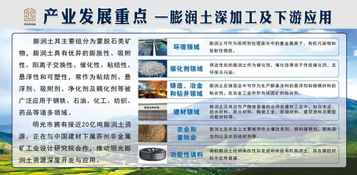 依托資源優(yōu)勢(shì)，安徽明光全力打造非金屬礦新材料基地