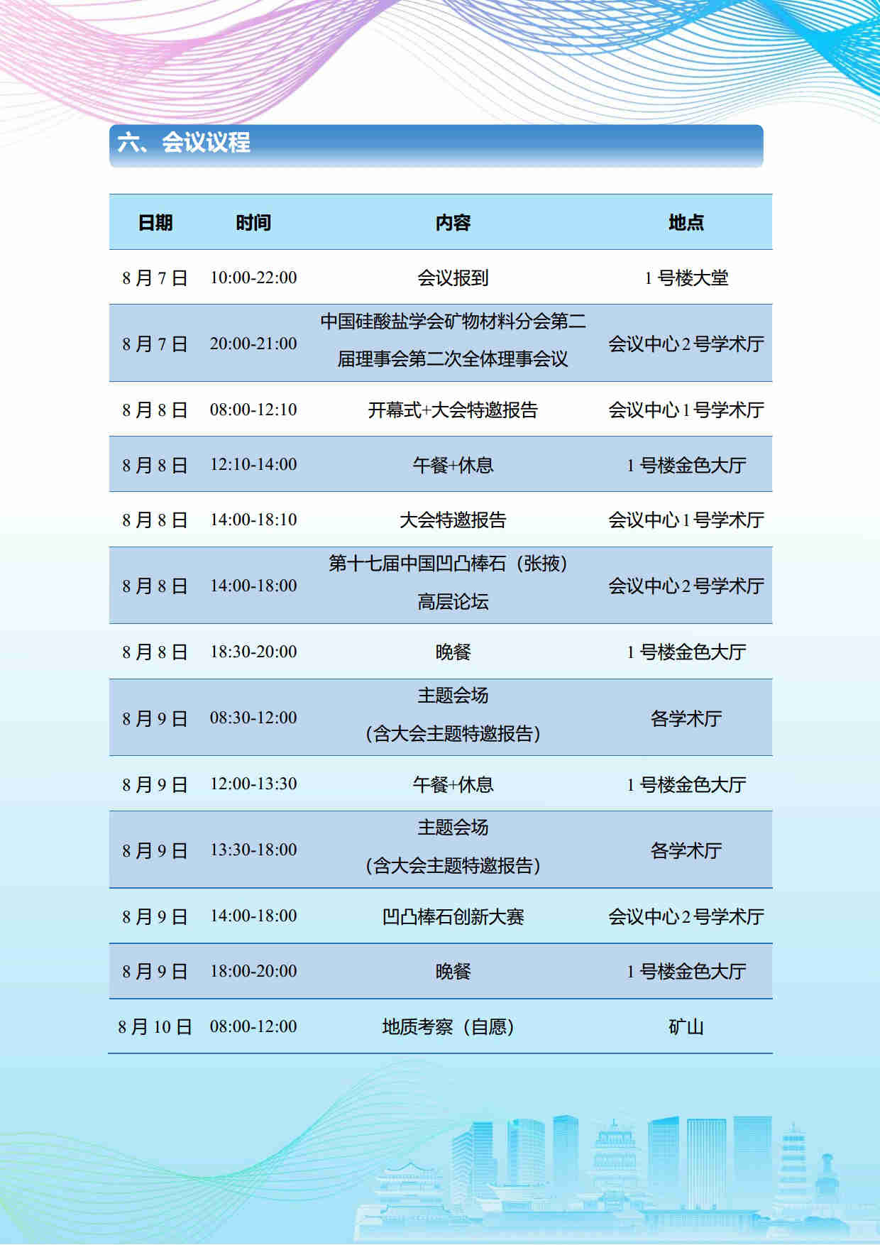 第五屆礦物材料學(xué)術(shù)與技術(shù)交流會暨第二十三屆非金屬礦加工利用技術(shù)交流會第三輪通知